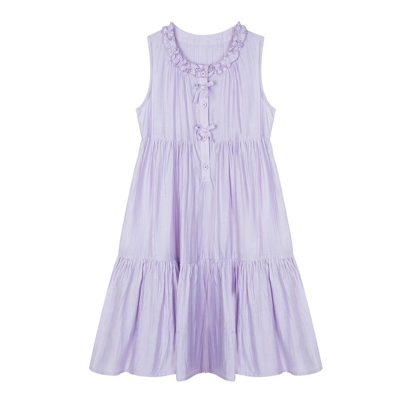Girls  Sweet Sleeveless A-Line Summer Dress 140