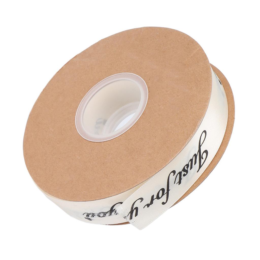 2.5cm Satin Ribbon Roll 45yd Printing Just for You Polyester for   Wedding Decoration Birthday Cake Packing