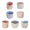 Stylish Round Lace Trimmed Organizer Basket For Nursery Christmas Birthday Gift Arrangements Bathroom Organization Tool