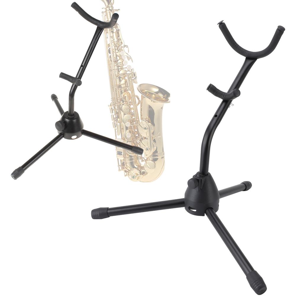 Tenor Saxophone Holder Folding Metal Stable Alto Saxophone Display Stand Rack for Home and Shops