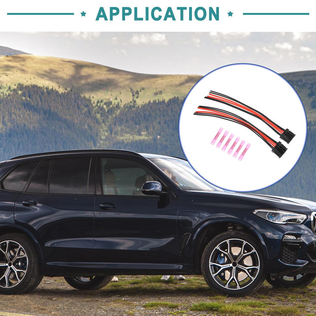 Compatible with ACROPIX Peugeot 206 207 307 308 308 2008 3008 Car Tail Light Wire Harness Tail Lamp Wiring Connector Replacement Set of 8 -