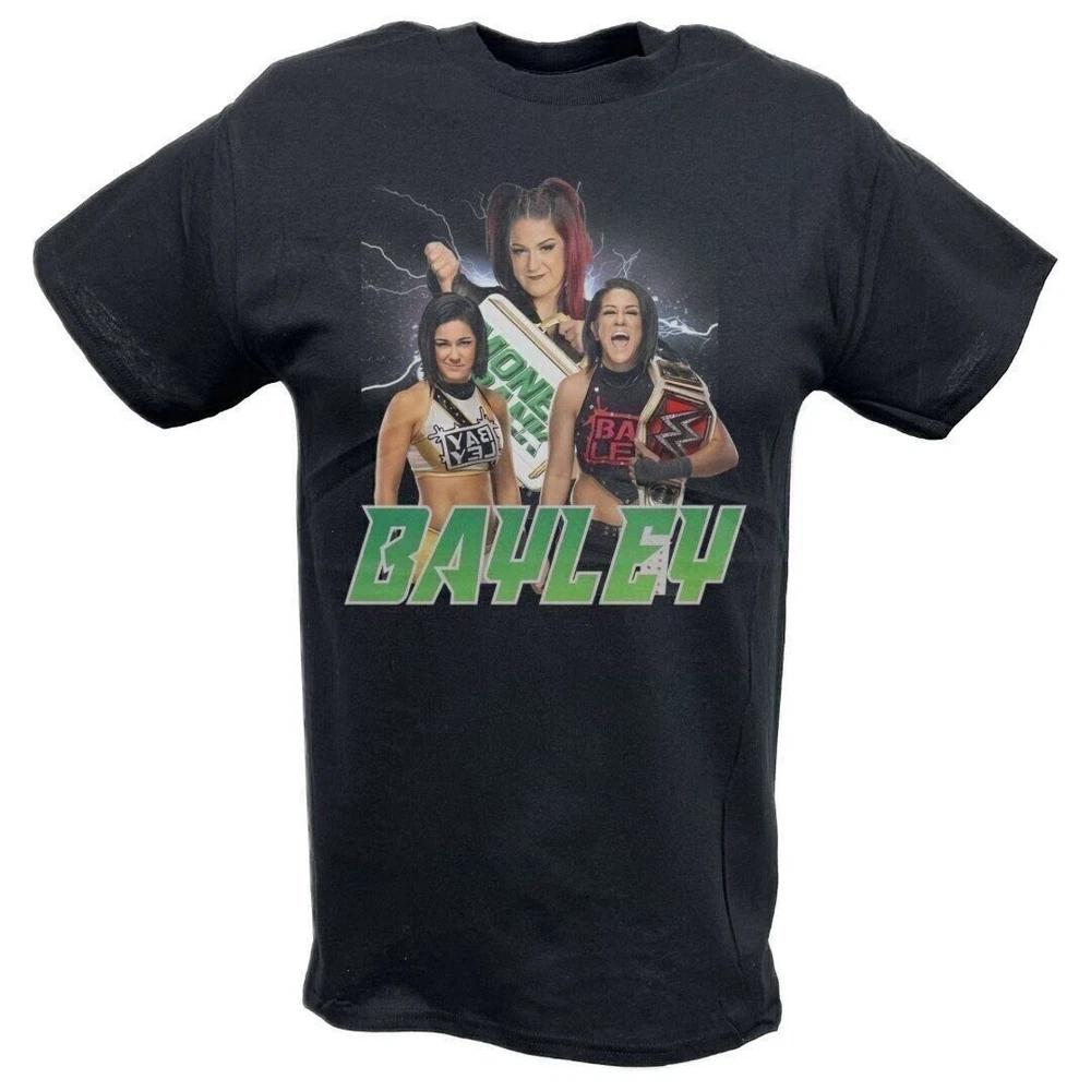 Bayley Money in The Bank Three Pose Black Tshirt M