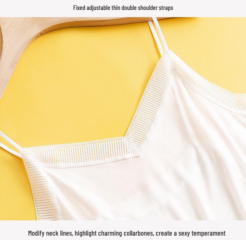 Silk Lace V-Neck Camisole - Mulberry Silk, Sexy & Versatile Tank Top