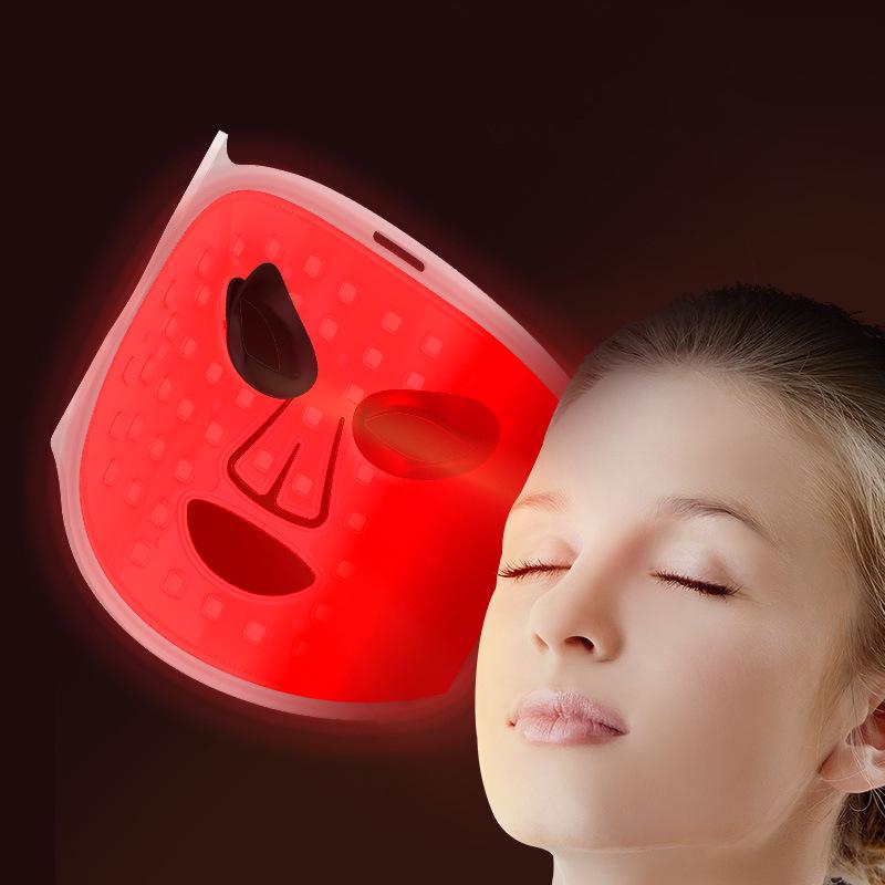 LED Red Light Therapy Face & Neck Mask Set - Photorejuvenation & Whitening Device
