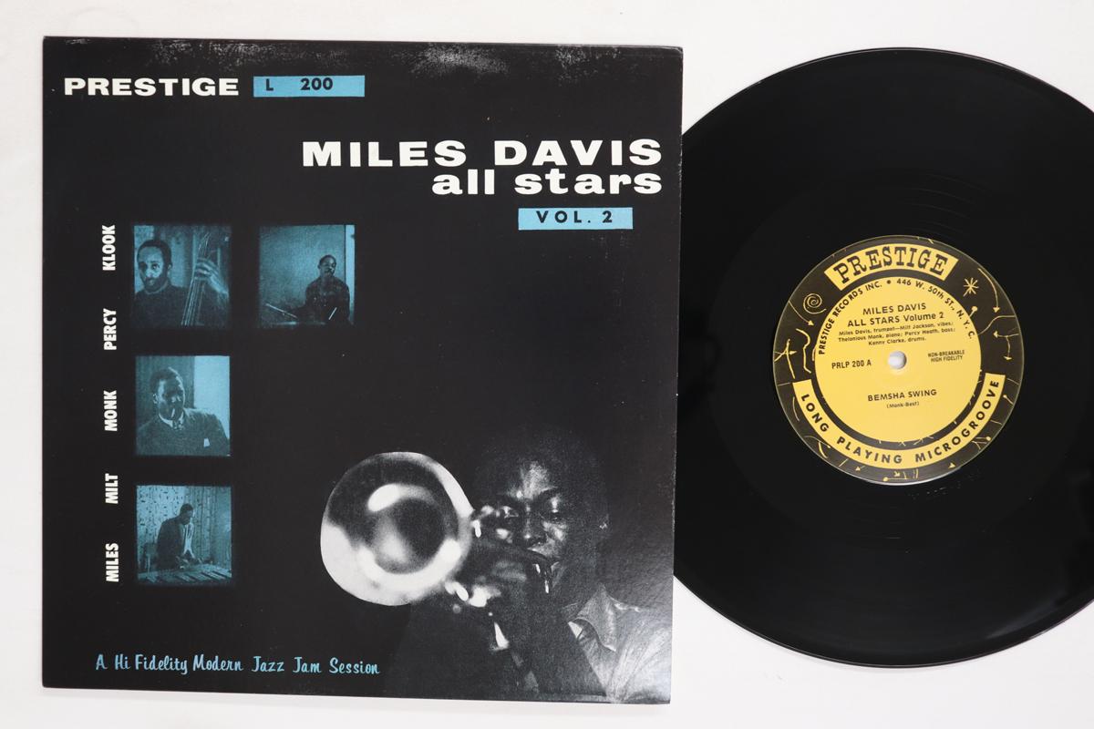 10-дюймовая пластинка MILES DAVIS Miles Davis All Stars Vol. 2 PRLP200 PRESTIGE US Jazz Б/У