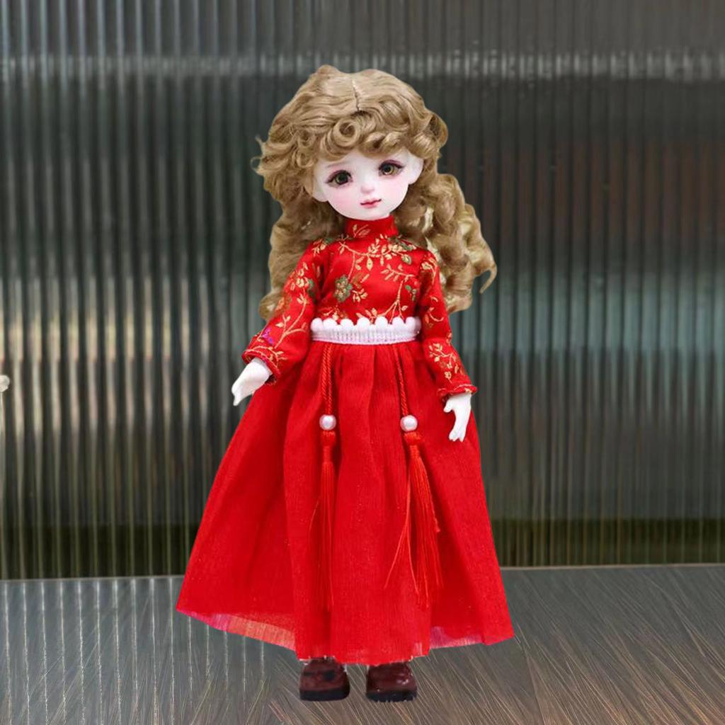 1/6 BJD Doll Dress 30cm Dolls Set Plaque Skirt Doll Accessories