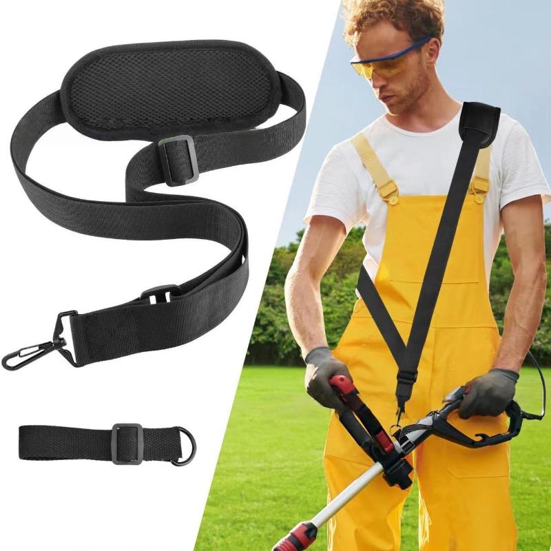Adjustable Lawn Mower Backpack Straps Wide Application Padded Nylon Shoulder Harness for Trimmer Brush Cutter Weed Eater Garden Work