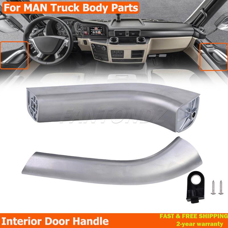Interior Door Handle For MAN TGX TGS TGL TGM Truck Door Opener Inner Door Handle 81626304155 81626304156 Chrome Silver