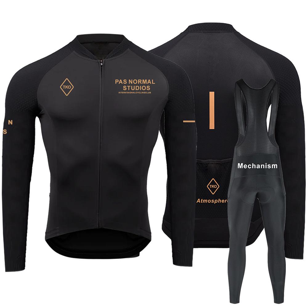 Spring and Summer Competitive Tight-fitting Version Cycling Suit, Thin Breathable and Quick-drying Long-sleeved Cycling Suit