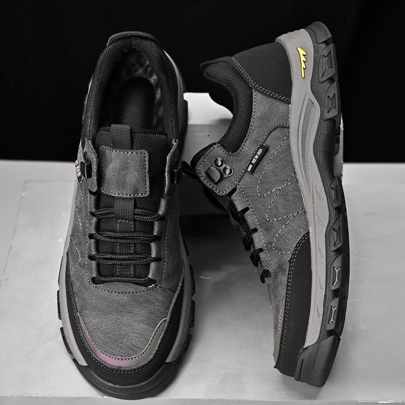 Genuine Leather Men's Hiking Shoes Anti-Skid Wear-resistant Hunting Tactical Sneakers Women Trekking Mountain Shoes