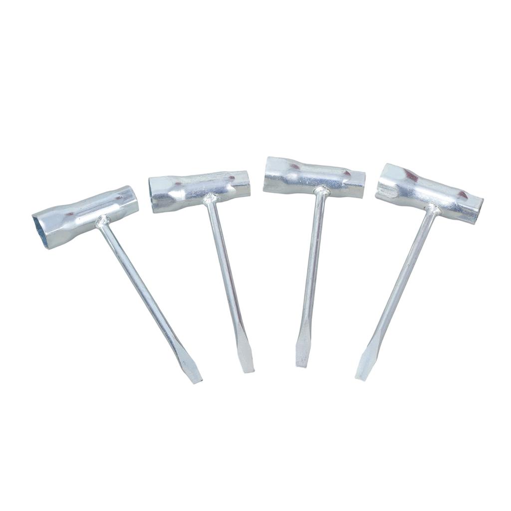 4Pcs Ergonomic Spark Plug Socket Wrench 13mm-19mm Stainless Steel Spanner Remover for Gasoline Chainsaw Brush Cutter