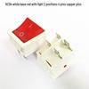 KCD4 Rocker Switch: 4/6 Pins, 2/3 Positions, Illuminated, 25x31mm, 16A 250V Power Button