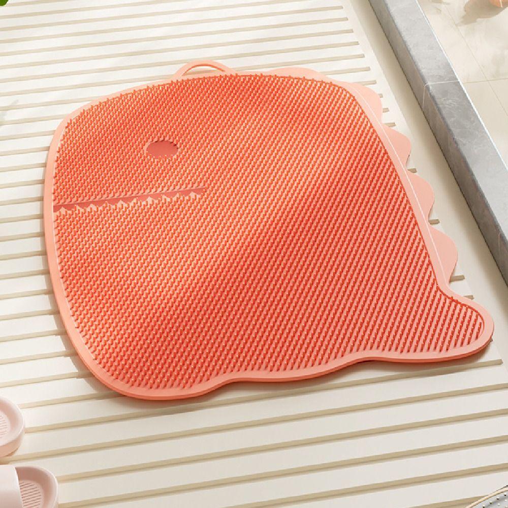 Suction Cup Exfoliating Foot Pad Dinosaur Shape Shower Foot Scrubber Personal Hygiene