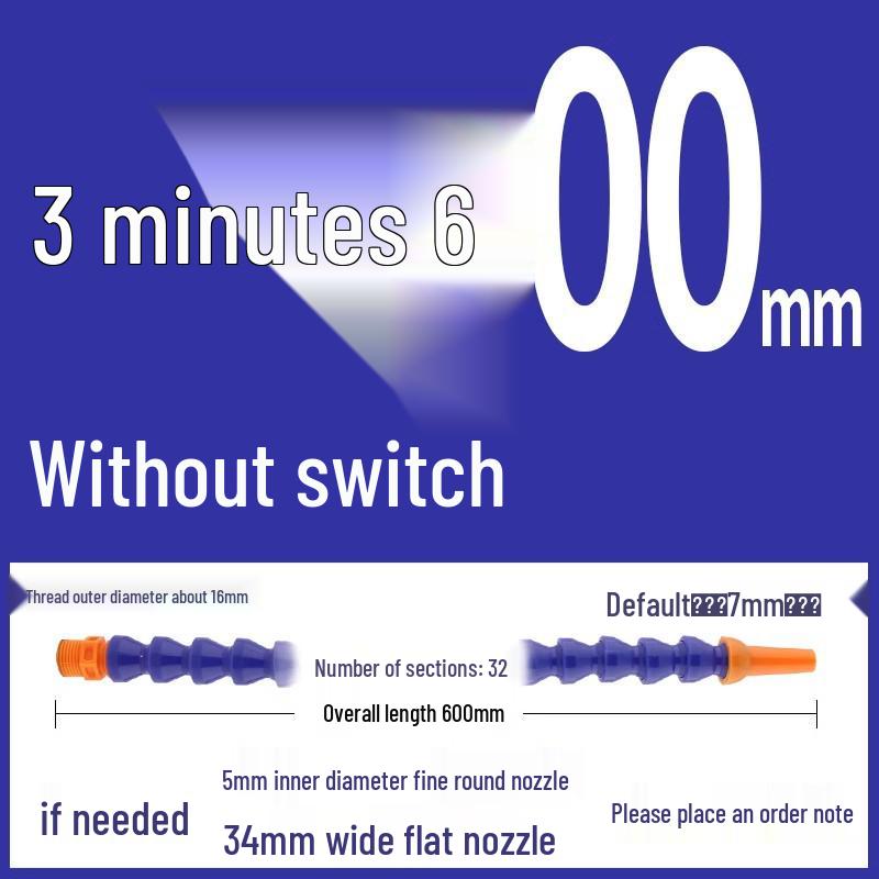 Universal Machine Tool Cooling Water Pipe - Snake Shape Bamboo Joint Design