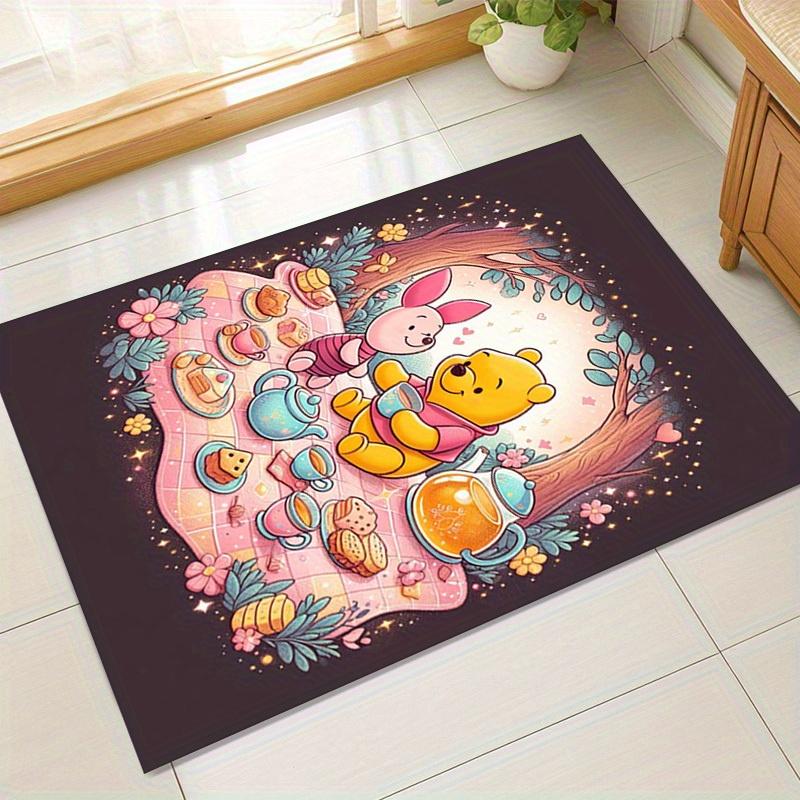 

1pc. Cute Winnie the Pooh and Piglet Tea Party Rug - Home Decor, Office Carpet, Chair Mat, Outdoor Blanket, Gift Ideaz049089 60cm by 90cm