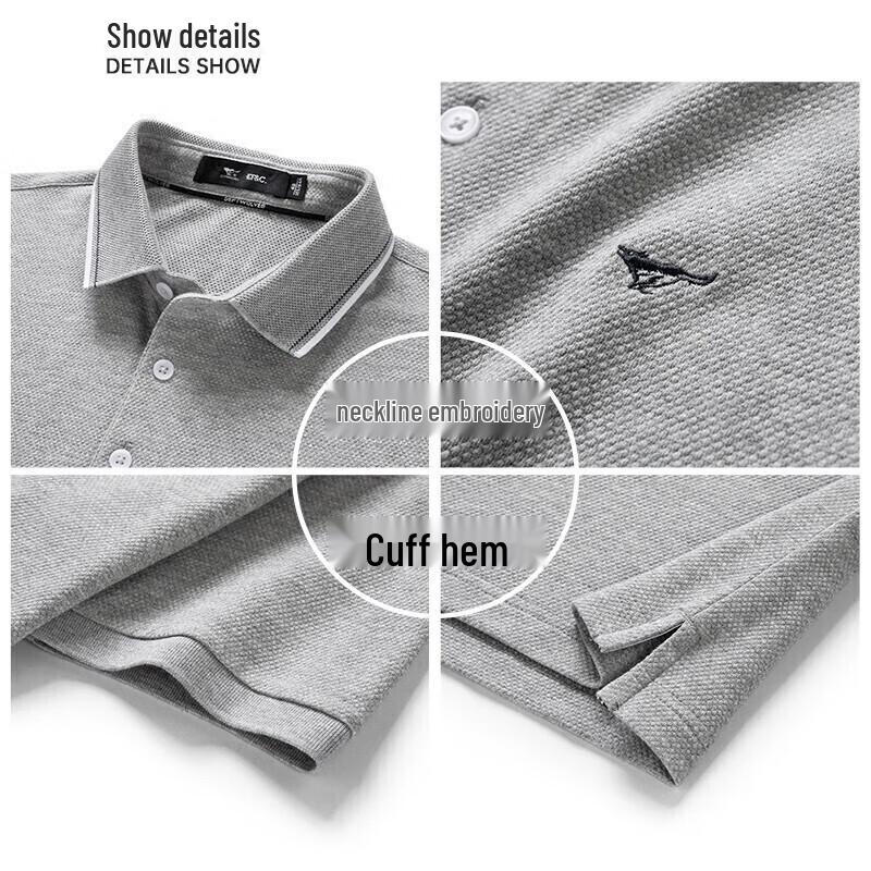 Seven Wolves Men's Business Casual Piqué Polo Shirt