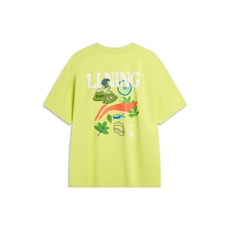 Футболка Li Ning Унисекс Желтая Светлячково-зеленая AHSU667-3 XL