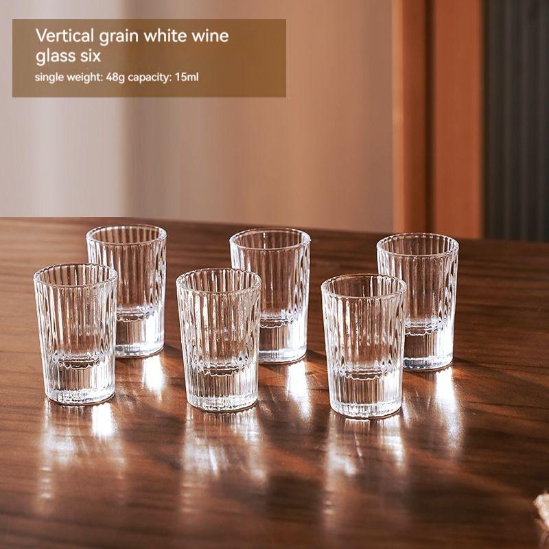 Six Bottles Of White Wine Glass, Wine Divider, Bullet Glass, Wine Set, Wine Glass, Small, One Or Two Wine Cups, One Cup