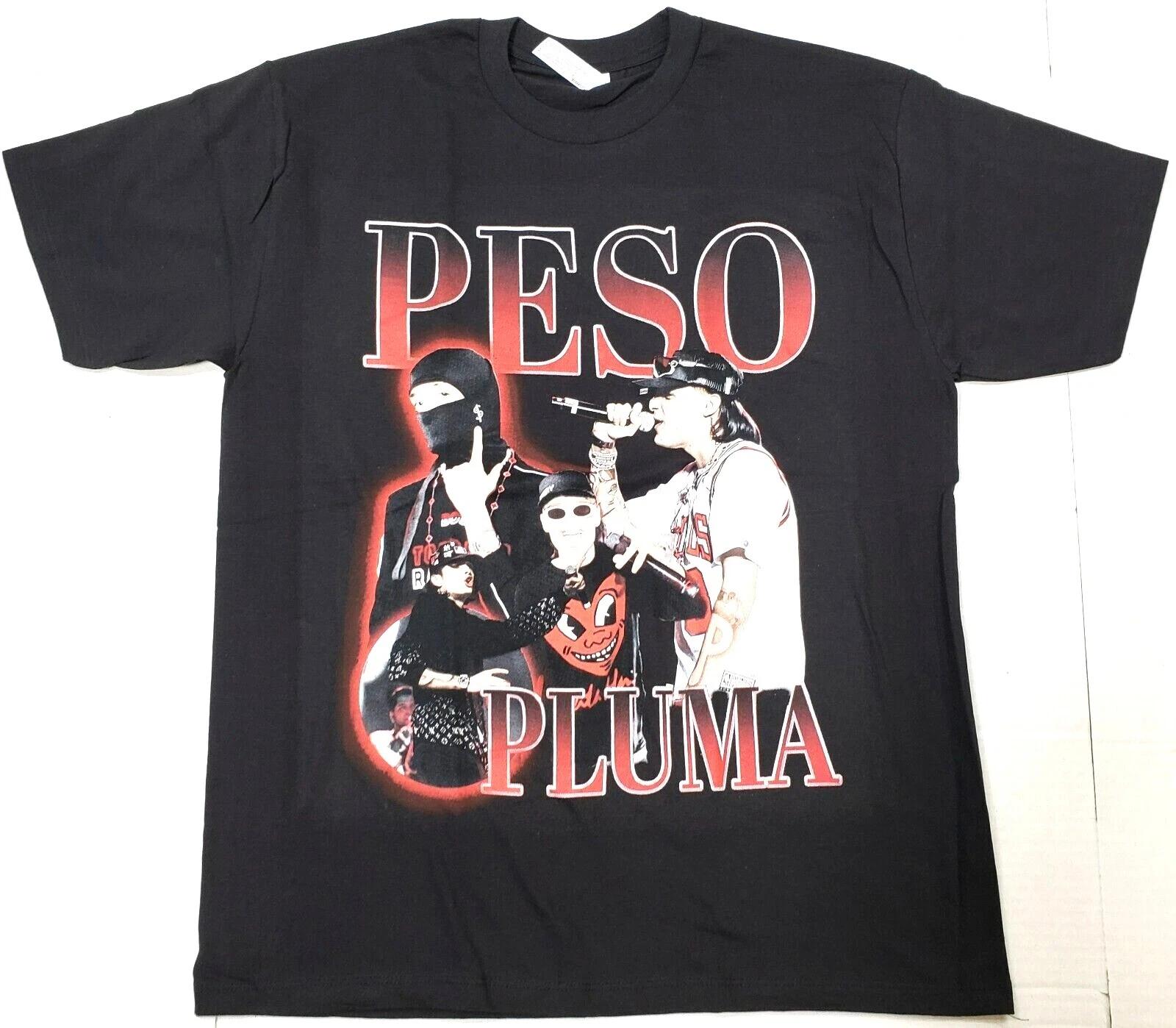 PESO PLUMA T-shirt Mexican Rapper Hip Hop Rap Tee Men s 100%Cotton Black New S