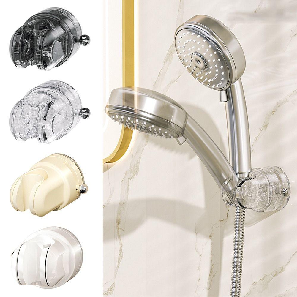 Suction Cup Shower Head Holder Wall Mount No Drilling Shower Head Fixed Bracket Adjustable Easy To Install Shower Rack