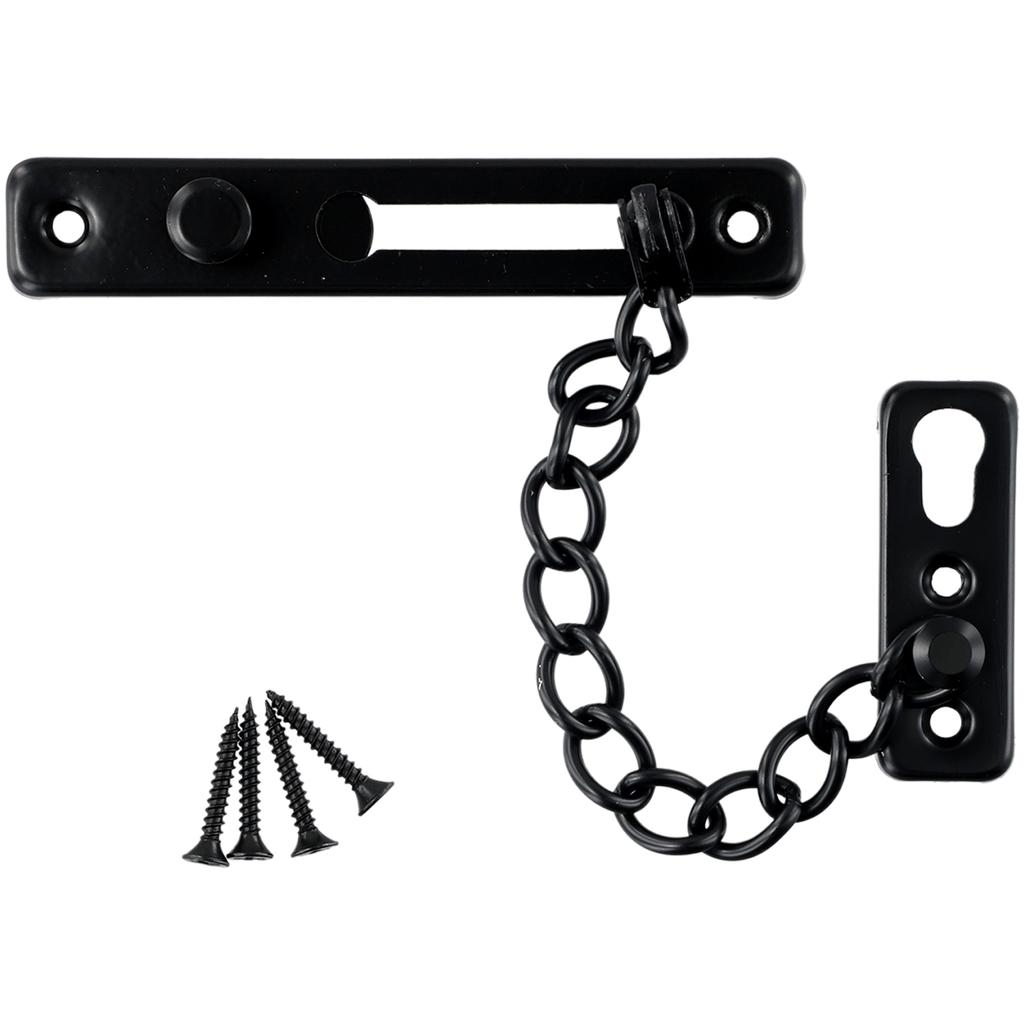 Stainless Steel Door Chain Lock Anti-theft Door Chain Latch Buckle Bolt Security Door Sliding Chain Lock Guard Accessories