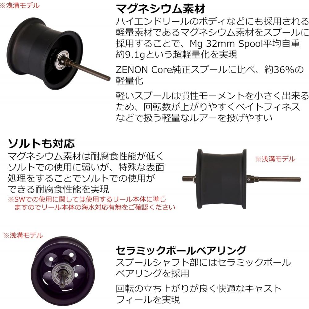 Abu Garcia Abu Works Zenon Mg Spool Replacement Spool 32mm 8lb 50m