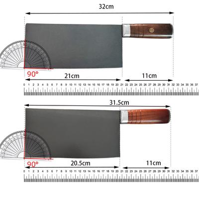 Chinese Chef Knife Welding Powder Steel Blade Wood Handle Chopper Slicing Vegetable Cleaver Kitchen Knife Meat And Poultry Tools