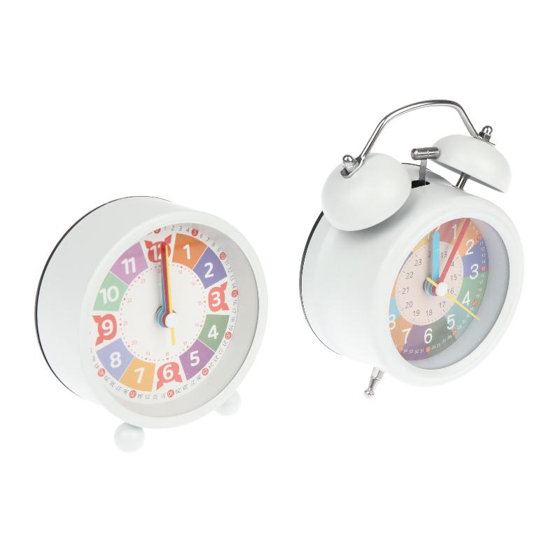 Kids Learning Alarm Clock Cute Colorful Silent Wake Up Clock for Children Bedroom Home Portable Travel Use