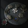 Antique Styles Badge Military Fans Collector Medal Star Badge Brooch Pin for Military and History Lover Collection