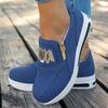 2025 New Women Platform Sneakers Outdoor Shoes Femme Casual Slip on Loafers Comfortable Breathable Sneaker Woman