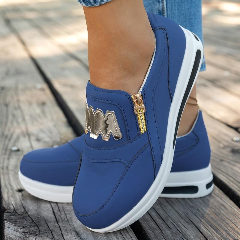 Fashion Women Platform Sneakers Casual Slip on Fashion Loafers Ladies Fashion Outdoor Shoes Femme Comfortable Lightweight Sneaker Woman