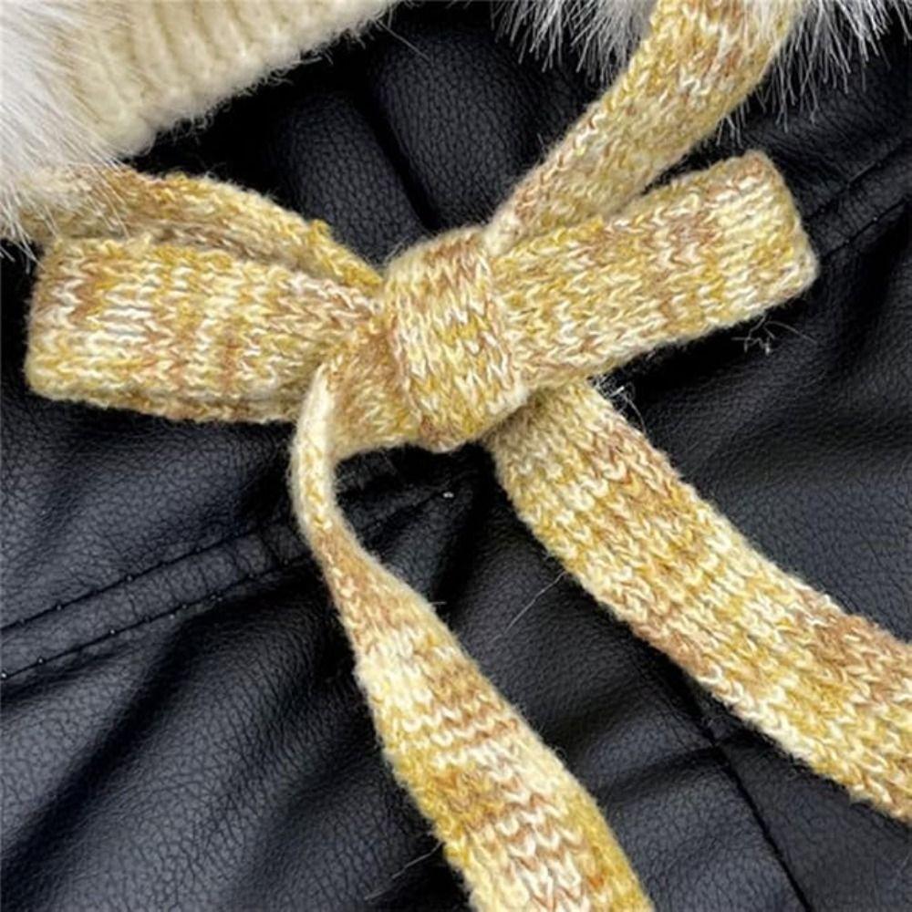 Knit Ear Flap Beanie Cuffed Cuffed Winter Hat Retro Ear Flap Hat For Women