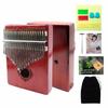 17 Keys Kalimba Thumb Piano Instrument Finger Mbira Mahogany Wood and 21 Keys