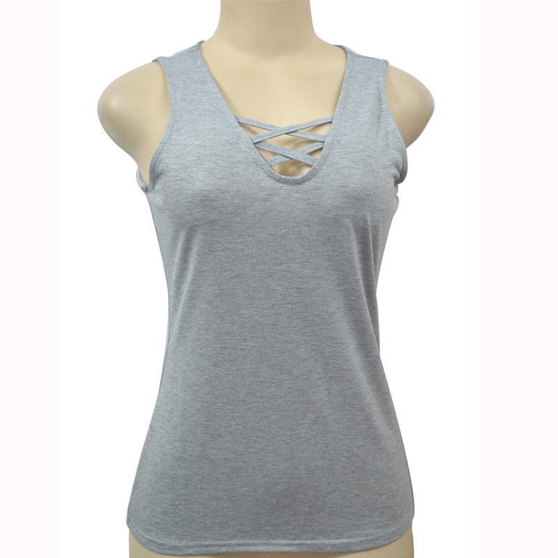 "FC083 Women's Sexy Versatile Bottoming Tank Top"