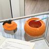 New Creative Ceramic Orange with Lid Ashtray Cute Irregular Creative Orange Decorative Multi Functional Jar