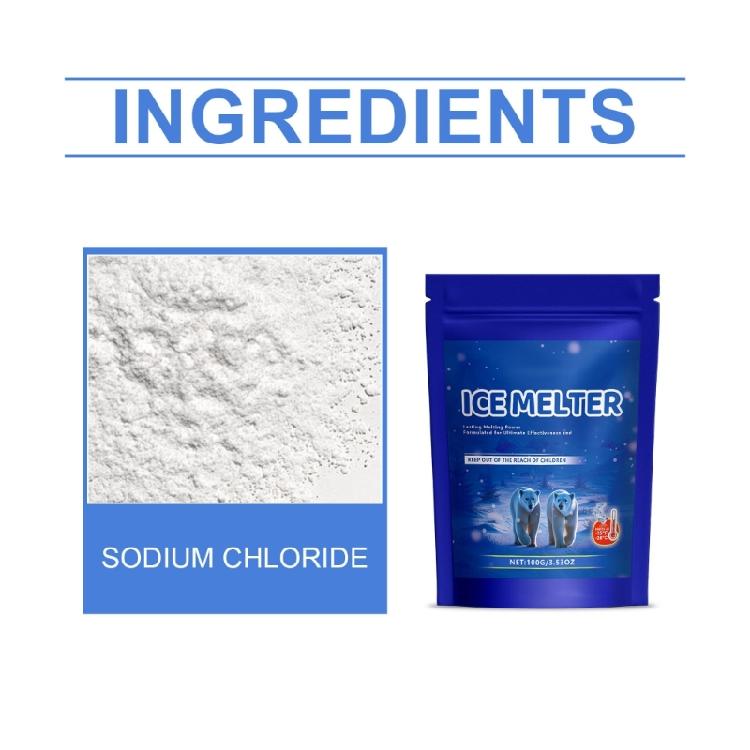 Ice and Snow Melter Sodium Chloride Formulas Fast Acting Ice Melter Melting Ice on Sidewalks,Driveways,and Parking Lots