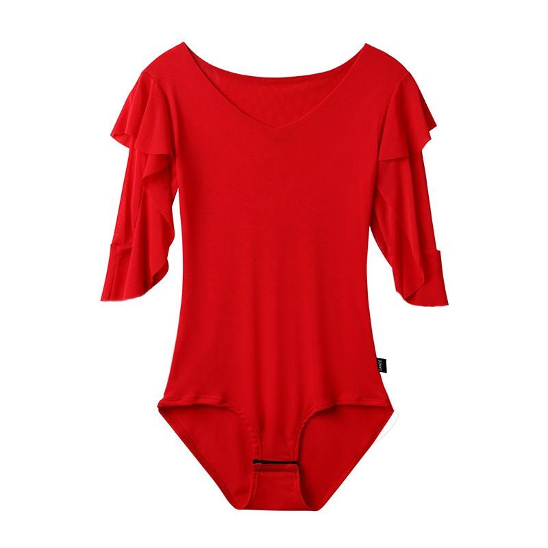Womens Breathable Latin Dance Jumpsuit Modern Jazz Performance Training Costume