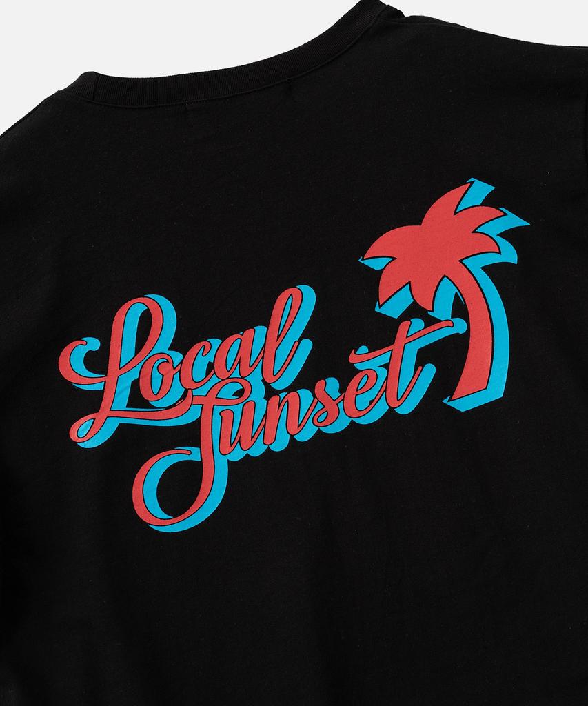VASTIC Palm Tree Sunset T-Shirt_Black
