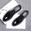 2024 New Autumn Men Oxford Dress Shoes Patent Leather Black Luxury Business Platform Comfortable Men Wedding Footwear