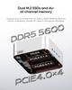 AOOSTAR MACO AMD Ryzen AI HX 470 Mini PC with 32GB LPDDR5 RAM 1TB NVME SSD, Mini Computer Computer, OCULINK/2 USB4