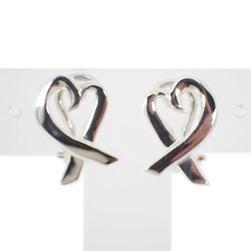 [Used] TIFFANY/Tiffany 925 Loving Heart Earrings/j70-2