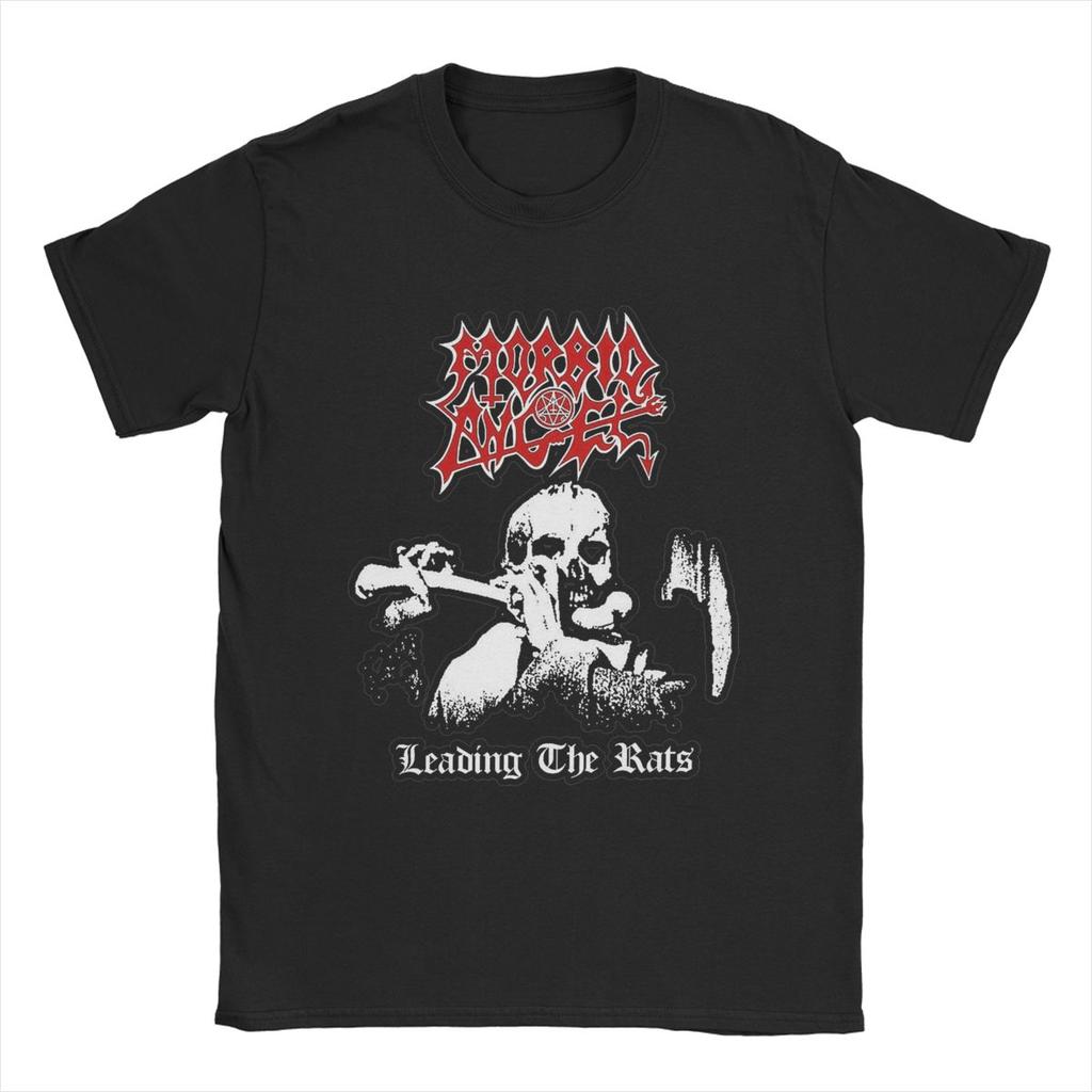 Morbid Angel T-Shirt for Men Band Novelty 100% Cotton Tee Shirt Crew Neck Short Sleeve T Shirt 4XL 5XL Clothes
