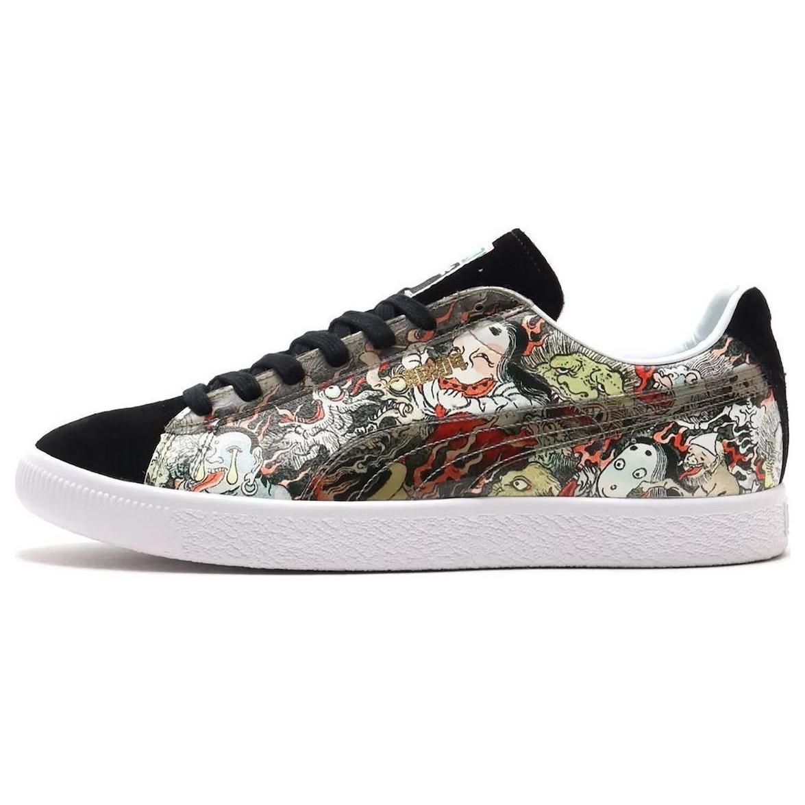 PUMA x atmos x Three Tides Tattoo Suede  Black White  Men s 381246-01 EU 41