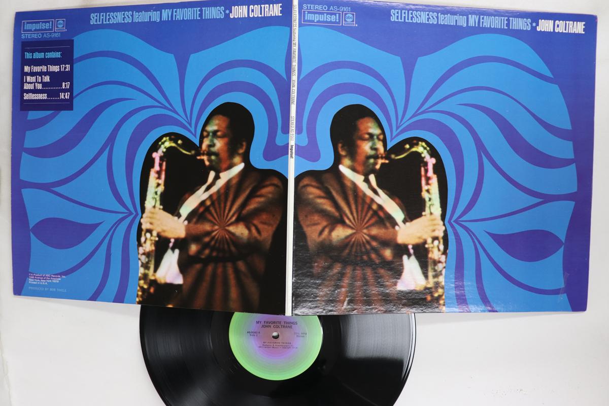 LP Record JOHN COLTRANE  Selflessness Featuring My Favorite  AS9161 IMPULSE 1974 US Jazz Used