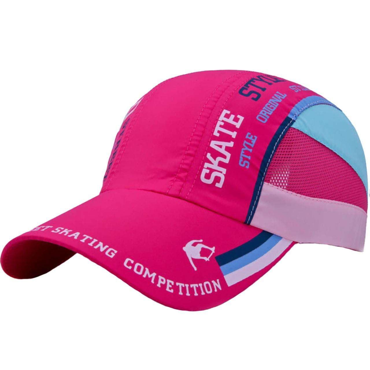 

White Fang Sports Outdoor Sunshade UV and CZ763 Cap, Mesh, Hat, Protection, Men s Women s, (Rose)