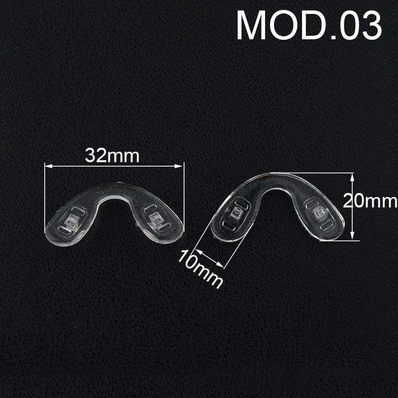 10pcs U Shape Silicone Conjoined Eyeglass Soft Nose Pads for Glasses Anti-Slip Insert Nose Pad