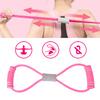 2Pcs 8 Shaped Pull Rope Chest Expander Elasticity Belt Stretching Strap Yoga Fitness Equipmentpink