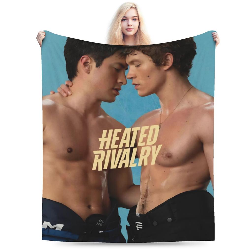 Heated Rivalry Knitted Blankets Fleece Canadian Sports Romance Super Soft Throw Blankets for Bedroom Sofa Bedspread