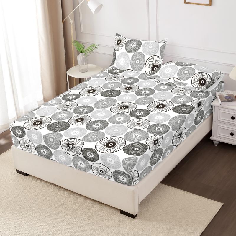 High 1Pcs Quality Fitted Sheet 90160150X200Cm Mattress Cover With Elastic Band Bed Sheet Queen King Size