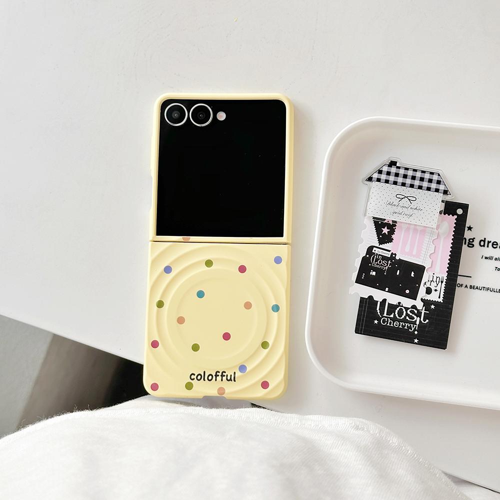 

Ins Small Fresh Dot Star Lanyard Case for Samsung Galaxy Z Flip 7 6 5 4 3 Zflip 7FE Love Glitter Bracket Bracelet Lanyard Cover Galaxy Z Flip5
